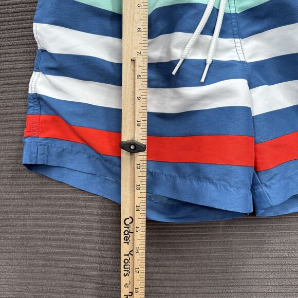 Chubbies Swim Shorts Mens Medium Striped Drawstring Lined Made USA Swim Trunks - Picture 6 of 8